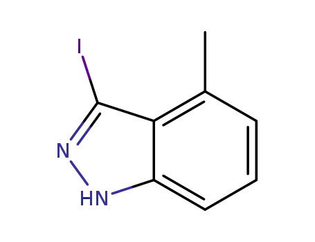 Molecular Structure of 885522-63-4 (3-IODO-4-METHYL (1H)INDAZOLE)