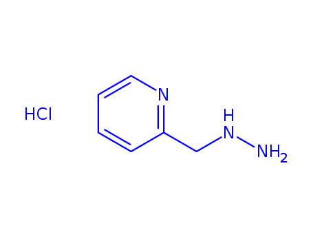 Molecular Structure of 237064-55-0 (2-((pyridin-2-yl)Methyl)hydrazine hydrochloride)