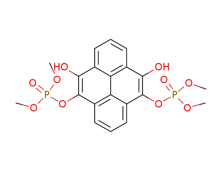 Molecular Structure of 15052-44-5 (5,9-dihydroxypyrene-4,10-diyl tetramethyl bis(phosphate))