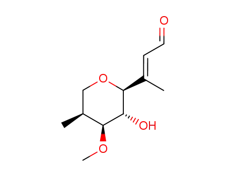 (E)-3-((2S,3R,4S,5S)-3-Hydroxy-4-methoxy-5-methyl-tetrahydro-pyran-2-yl)-but-2-enal