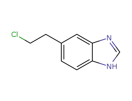 1H-벤즈이미다졸,5-(2-클로로에틸)-(9CI)