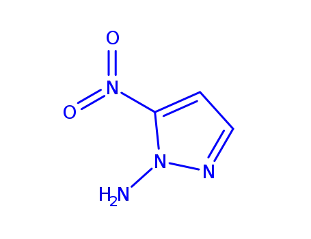 Molecular Structure of 150017-59-7 (1H-Pyrazol-1-amine,5-nitro-(9CI))
