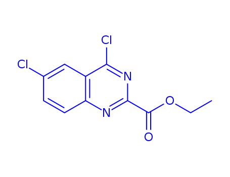 Molecular Structure of 150449-99-3 (ETHYL 4,6-DICHLOROQUINAZOLINE-2-CARBOXYLATE)