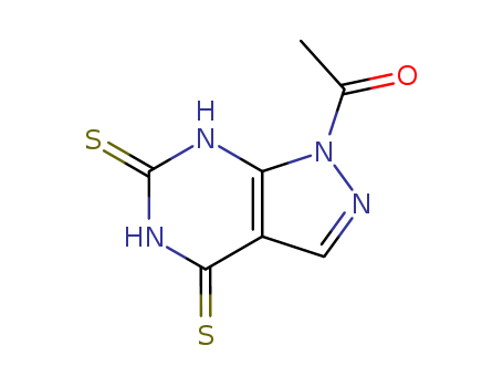 Ethanone,1-(4,5,6,7-tetrahydro-4,6-dithioxo-1H-pyrazolo[3,4-d]pyrimidin-1-yl)- cas  13515-05-4