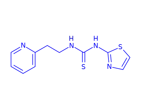 Thiourea, N-(2-(2-pyridinyl)ethyl)-N'-2-thiazolyl-