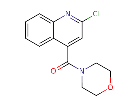 Molecular Structure of 135323-95-4 (2-CHLORO-4-(MORPHOLIN-4-YLCARBONYL)QUINOLINE)
