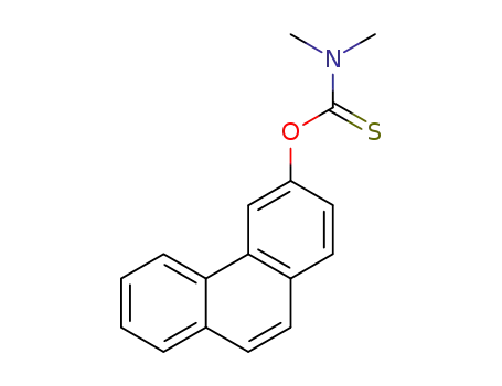 Molecular Structure of 13522-70-8 (O-phenanthren-3-yl dimethylcarbamothioate)