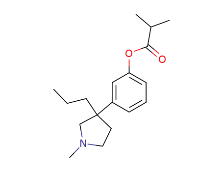 Isobutyric acid 3-(1-methyl-3-propyl-3-pyrrolidinyl)phenyl ester