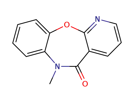 Molecular Structure of 134894-49-8 (6-methylpyrido[2,3-b][1,5]benzoxazepin-5(6H)-one)