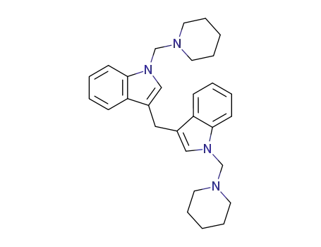 Molecular Structure of 135-22-8 (3,3'-Methylenebis[1-(1-piperidinylmethyl)-1H-indole])