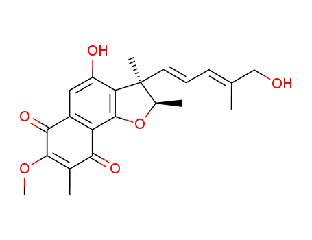 4-hydroxy-3-[(1E,3E)-5-hydroxy-4-methylpenta-1,3-dienyl]-7-methoxy-2,3,8-trimethyl-2H-benzo[g][1]benzofuran-6,9-dione