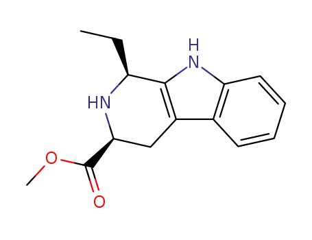 cis-(3-(methoxycarbonyl)-1,2,3,4-tetrahydro-9H-pyrido<3,4-b>indol-1-yl)(1-ethane)