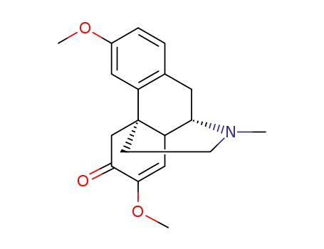 Molecular Structure of 14910-53-3 (Morphinan-6-one, 7,8-didehydro-3,7-dimethoxy-17-methyl-, L-(+)-)