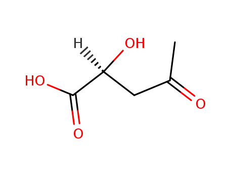 Molecular Structure of 150337-72-7 (Pentanoic acid, 2-hydroxy-4-oxo-, (2S)- (9CI))