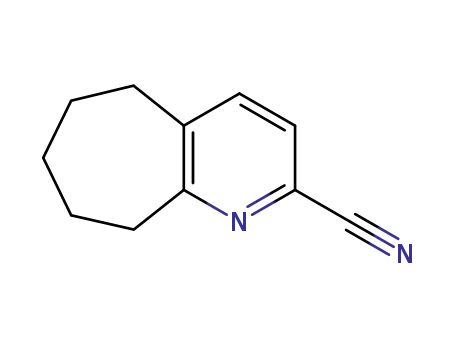 Molecular Structure of 150459-79-3 (6,7,8,9-TETRAHYDRO-5H-CYCLOHEPTA[B]PYRIDINE-2-CARBONITRILE)
