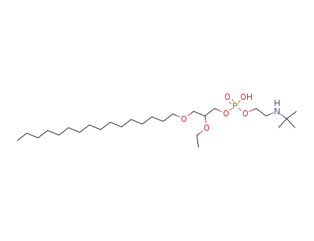 Molecular Structure of 149576-19-2 (2-(tert-butylammonio)ethyl 2-ethoxy-3-(hexadecyloxy)propyl phosphate)