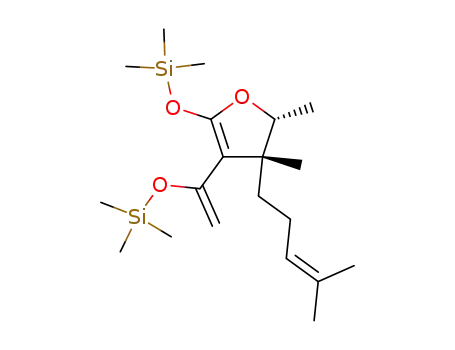 (2R,3R)-2,3-Dimethyl-3-(4-methyl-pent-3-enyl)-5-trimethylsilanyloxy-4-(1-trimethylsilanyloxy-vinyl)-2,3-dihydro-furan
