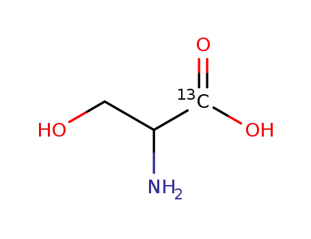 Molecular Structure of 84344-20-7 (DL-SERINE (1-13C))