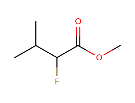 Molecular Structure of 135359-27-2 (Butanoic acid, 2-fluoro-3-Methyl-, Methyl ester)