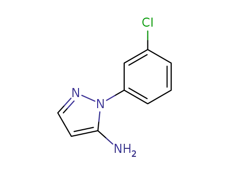 Molecular Structure of 15001-15-7 (1-(3-Chlorophenyl)-1H-pyrazol-5-amine)