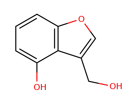 Molecular Structure of 149705-60-2 (3-Benzofuranmethanol,  4-hydroxy-)