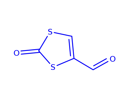Molecular Structure of 151859-42-6 (1,3-Dithiole-4-carboxaldehyde, 2-oxo- (9CI))