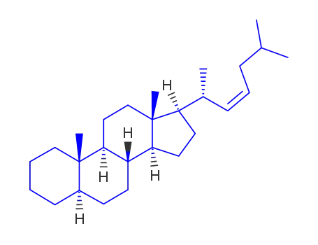 Molecular Structure of 54514-98-6 ((22E)-5α-Cholest-22-ene)