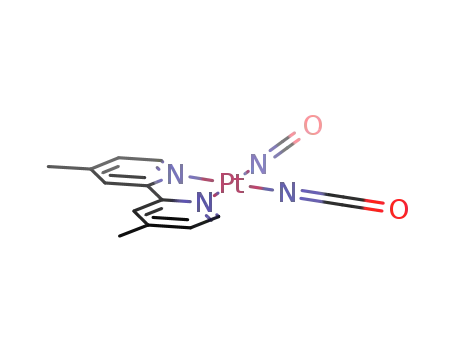 Molecular Structure of 135568-20-6 ((4,4'-dimethyl-2,2'-bipyridyl-N,N')bis(isocyanto)platinum(II))