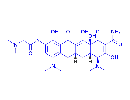 Molecular Structure of 151922-16-6 (9-(N,N-dimethylglycylamido)minocycline)
