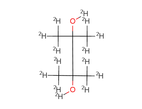 Molecular Structure of 75160-23-5 (2,3-dihydroxy-2,3-dimethylbutane-d-14)