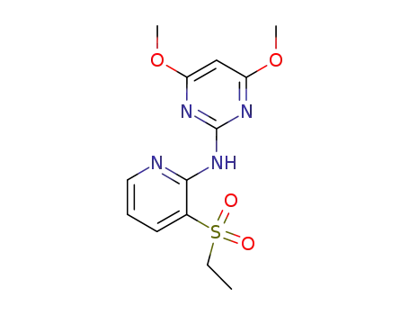 Molecular Structure of 151331-80-5 (N-[3-(ethylsulfonyl)pyridin-2-yl]-4,6-dimethoxypyrimidin-2-amine)