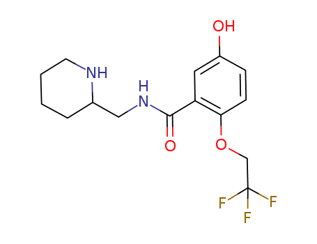 Benzamide,5-hydroxy-N-(2-piperidinylmethyl)-2-(2,2,2-trifluoroethoxy)-