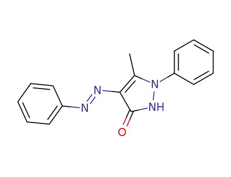 3H-Pyrazol-3-one,1,2-dihydro-5-methyl-1-phenyl-4-(2-phenyldiazenyl)- cas  15095-26-8