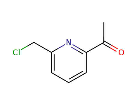 Molecular Structure of 135450-44-1 (1-[6-(CHLOROMETHYL)PYRIDIN-2-YL]ETHANONE)