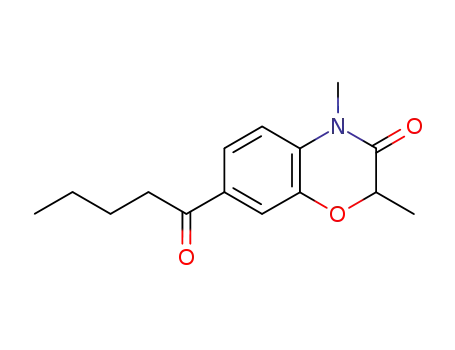 2,4-Dimethyl-7-(1-oxopentyl)-2H-1,4-benzoxazin-3(4H)-one