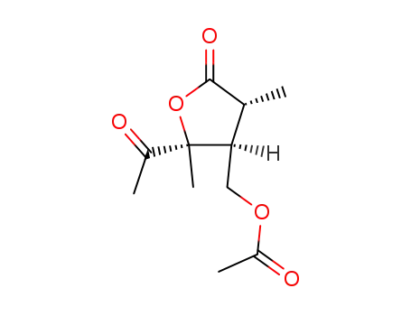 (3<i>R</i>)-4<i>t</i>-acetoxymethyl-5<i>c</i>-acetyl-3<i>r</i>,5<i>t</i>-dimethyl-dihydro-furan-2-one
