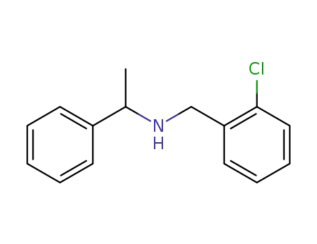 Molecular Structure of 13541-05-4 (N-(2-chlorobenzyl)-N-(1-phenylethyl)amine)