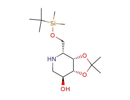 1,3-Dioxolo4,5-cpyridin-7-ol, 4-(1,1-dimethylethyl)dimethylsilyloxymethylhexahydro-2,2-dimethyl-, 3aS-(3a.alpha.,4.beta.,7.alpha.,7a.alpha.)-