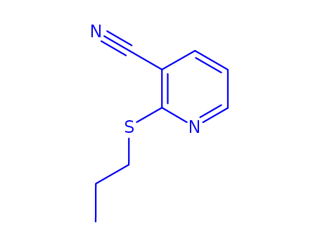 Molecular Structure of 152061-89-7 (2-propylthio-3-pyridinecarbonitrile)
