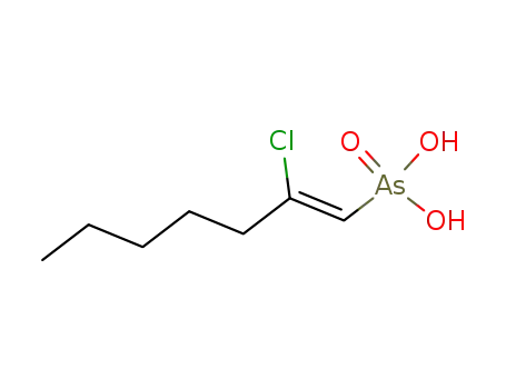 Molecular Structure of 151-07-5 (2-Chloro-1-heptenylarsonic acid)