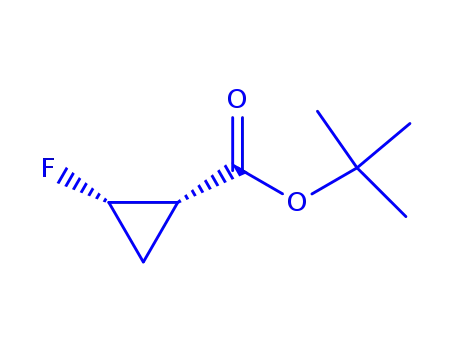 Cyclopropanecarboxylic acid, 2-fluoro-, 1,1-dimethylethyl ester, trans- (9CI)