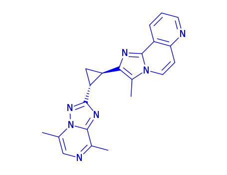5,8-dimethyl-2-[(1S,2S)-2-{3-methylimidazo[2,1-f]1,6-naphthyridin-2-yl}cyclopropyl]-[1,2,4]triazolo[1,5-a]pyrazine