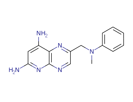 Pyrido[2,3-b]pyrazine-6,8-diamine,2-[(methylphenylamino)methyl]- cas  15224-04-1
