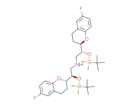 [(R)-2-(tert-Butyl-dimethyl-silanyloxy)-2-((R)-6-fluoro-chroman-2-yl)-ethyl]-[(R)-2-(tert-butyl-dimethyl-silanyloxy)-2-((S)-6-fluoro-chroman-2-yl)-ethyl]-amine