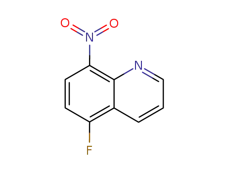 Molecular Structure of 152167-85-6 (5-Fluoro-8-Nitro Quinoline)