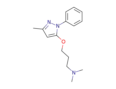 Molecular Structure of 15083-53-1 (5-[3-(Dimethylamino)propoxy]-3-methyl-1-phenyl-1H-pyrazole)