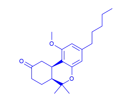 (6aS,10aR)-(-)-1-methoxy-3-pentyl-6,6a,7,8,10,10a-hexahydro-6,6-dimethyl-9H-dibenzo<b,d>pyran-9-one