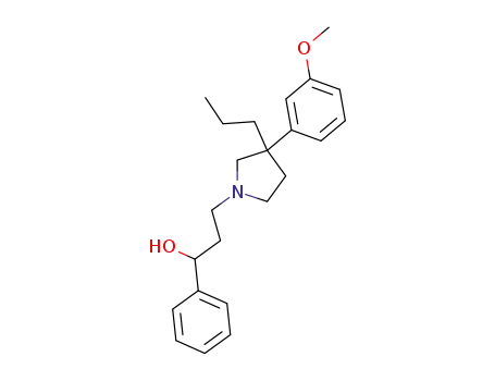 Molecular Structure of 1507-60-4 (3-(m-Methoxyphenyl)-α-phenyl-3-propyl-1-pyrrolidine(1-propanol))