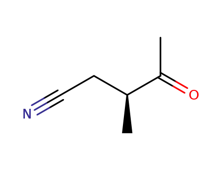 Molecular Structure of 173948-42-0 (Pentanenitrile, 3-methyl-4-oxo-, (S)- (9CI))