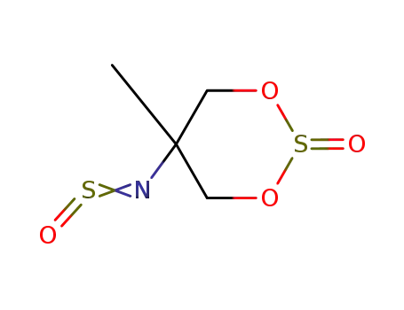 Molecular Structure of 1508-66-3 (5-methyl-N-sulfinyl-1,3,2-dioxathian-5-amine 2-oxide)